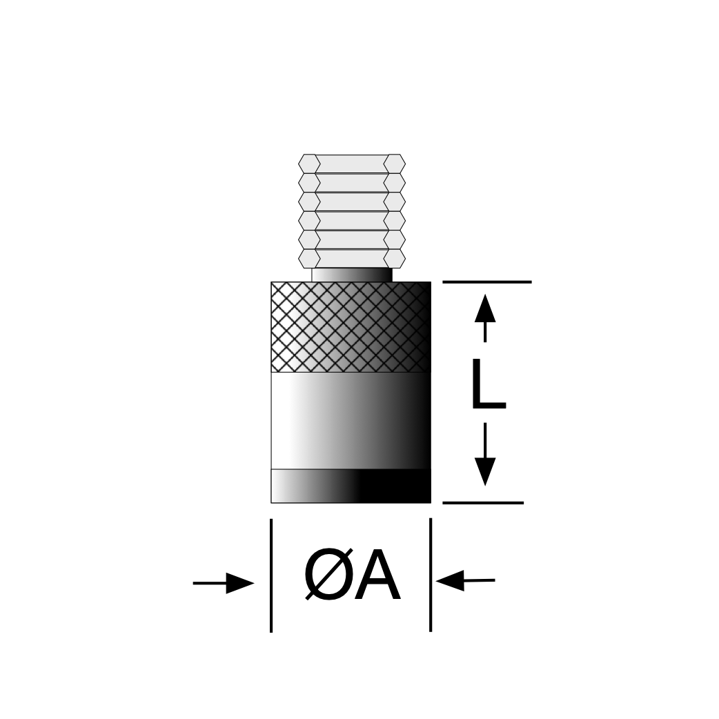 Drawing of contact point with a flat carbide surface by Long Island Indicator Service